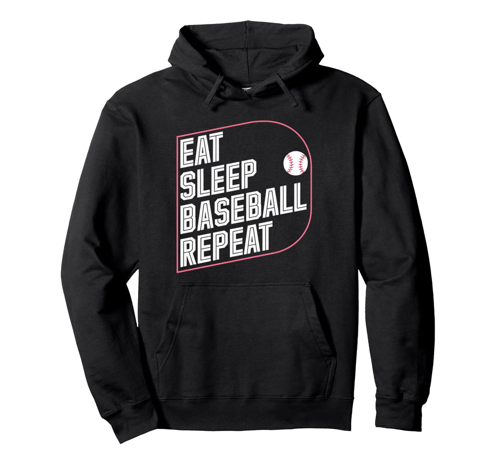 Baseball Eat Mom Dad Family Matching Hoodie - Fun Novelty Design Men Women - T-Shirt, Sweatshirt, Hoodie