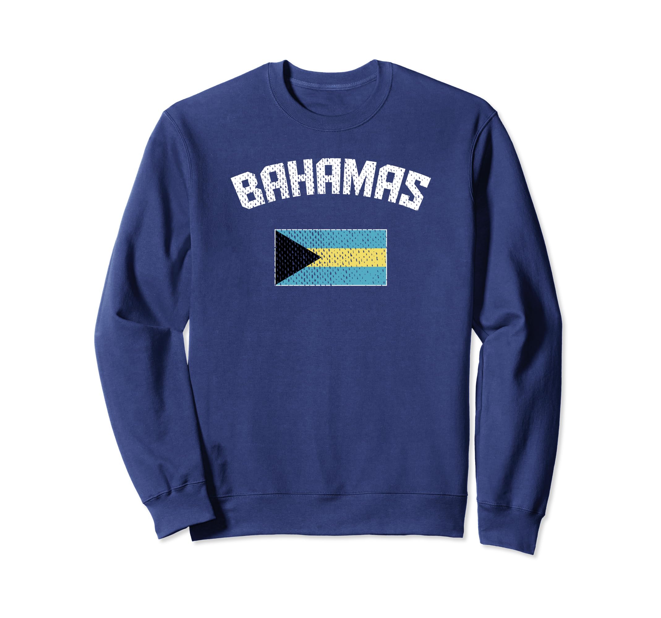 Distressed Bahamas Flag Bahamian Sweatshirt - Casual Everyday Wear Unisex - T-Shirt, Sweatshirt, Hoodie