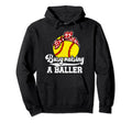 Busy Raising Baller Softball Mom Softball Hoodie - Graphic Print Unisex - T-Shirt, Sweatshirt, Hoodie