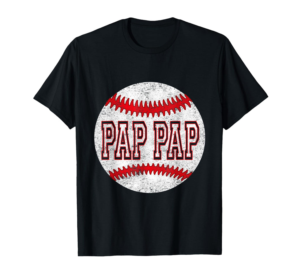 Fathers Day Softball Pap Pap Baseball T-Shirt - Graphic Print Men Women - T-Shirt, Sweatshirt, Hoodie