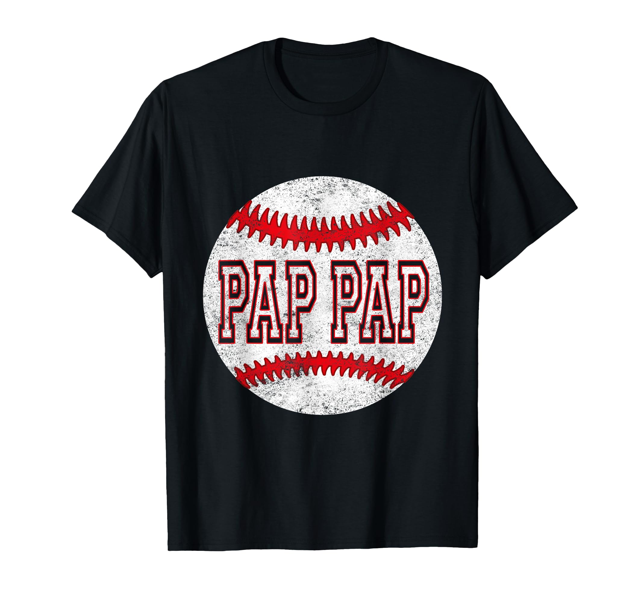 Fathers Day Softball Pap Pap Baseball T-Shirt - Graphic Print Men Women - T-Shirt, Sweatshirt, Hoodie