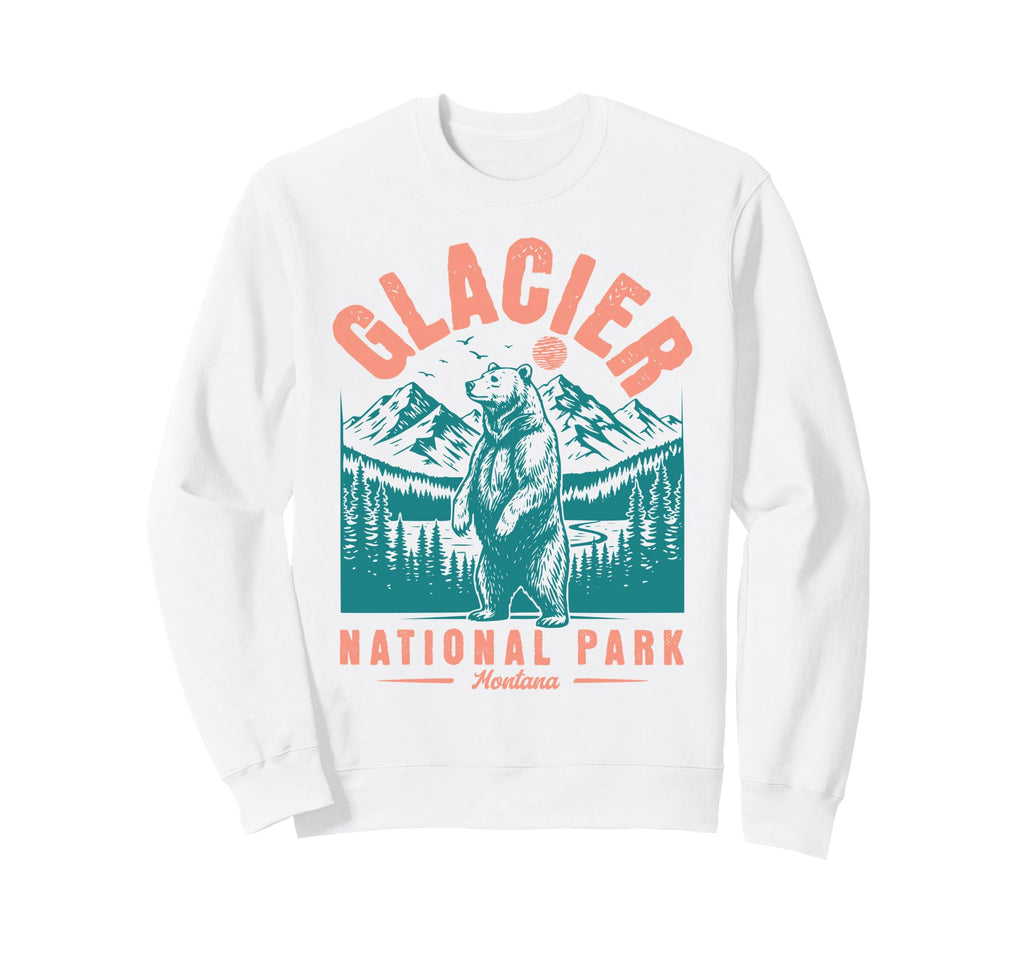Glacier National Park Montana Usa Sweatshirt - Streetwear Style Men Women - T-Shirt, Sweatshirt, Hoodie