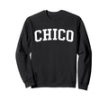 Chico Ca Distressed White Sweatshirt - Fun Novelty Design for Adults - T-Shirt, Sweatshirt, Hoodie