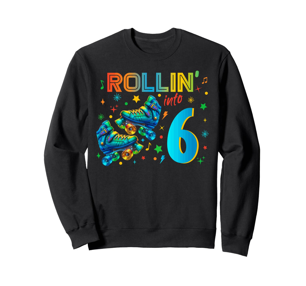 Roller Skates Birthday Skating Sweatshirt - Graphic Print Men Women - T-Shirt, Sweatshirt, Hoodie