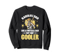 Fathers Day Baseball Dad Parent Sweatshirt - Custom Art Print Unisex - T-Shirt, Sweatshirt, Hoodie