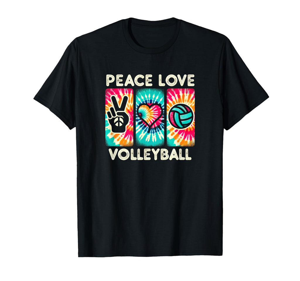 Volleyball Teens Peace Love Volleyball T-Shirt - Unique Graphic Unisex - T-Shirt, Sweatshirt, Hoodie