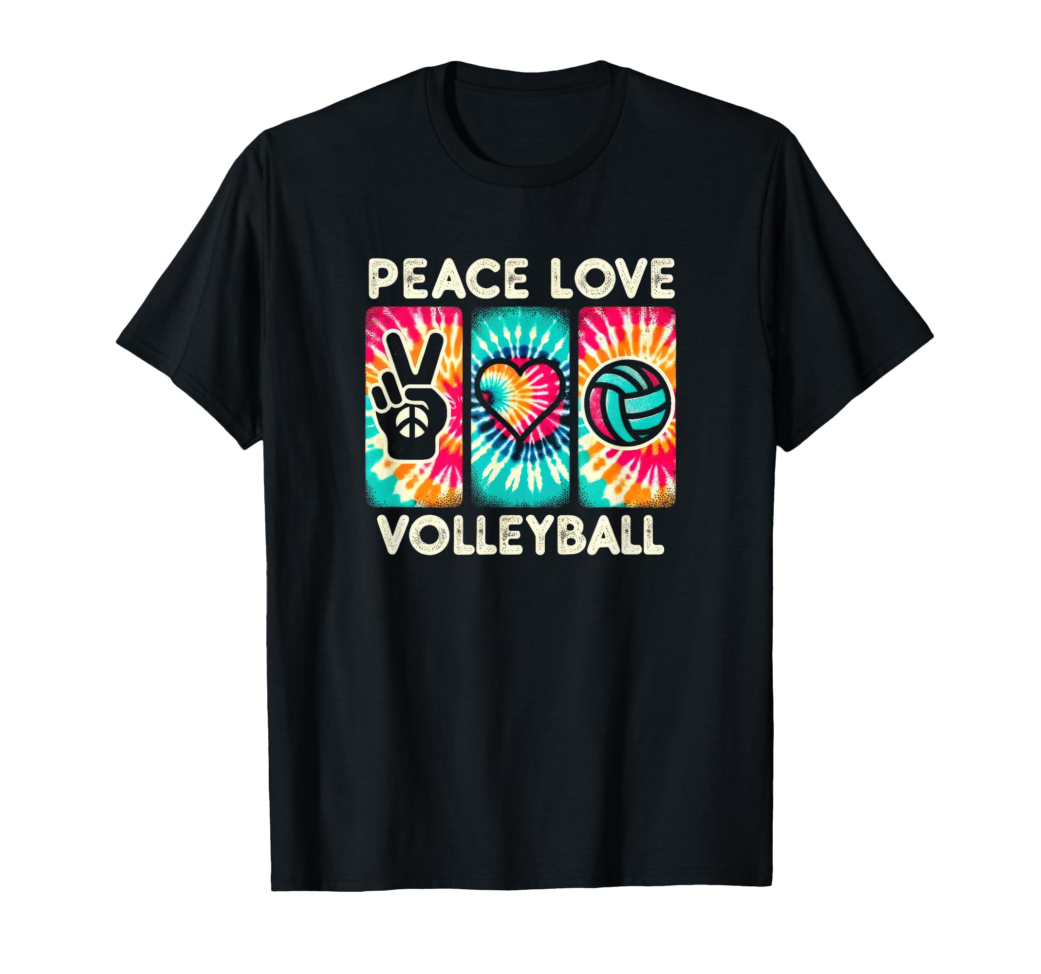 Volleyball Teens Peace Love Volleyball T-Shirt - Unique Graphic Unisex - T-Shirt, Sweatshirt, Hoodie