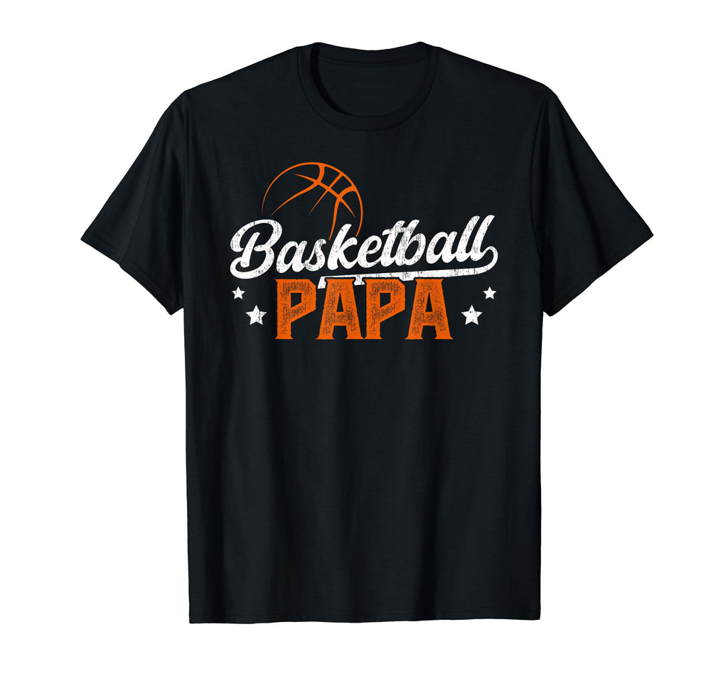 Basketball Papa Grandpa Papa T-Shirt - Casual Everyday Wear Men Women - T-Shirt, Sweatshirt, Hoodie