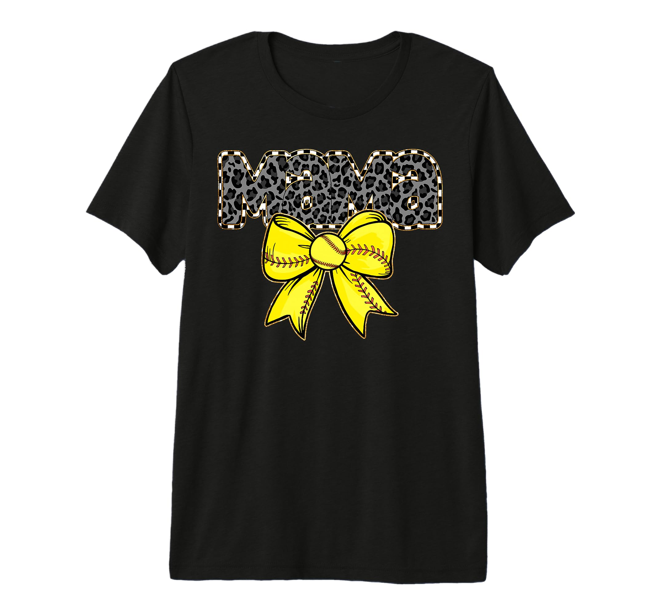 Mama Yellow Bow Baseball Tri Blend T-Shirt - Streetwear Style Men Women - T-Shirt, Sweatshirt, Hoodie