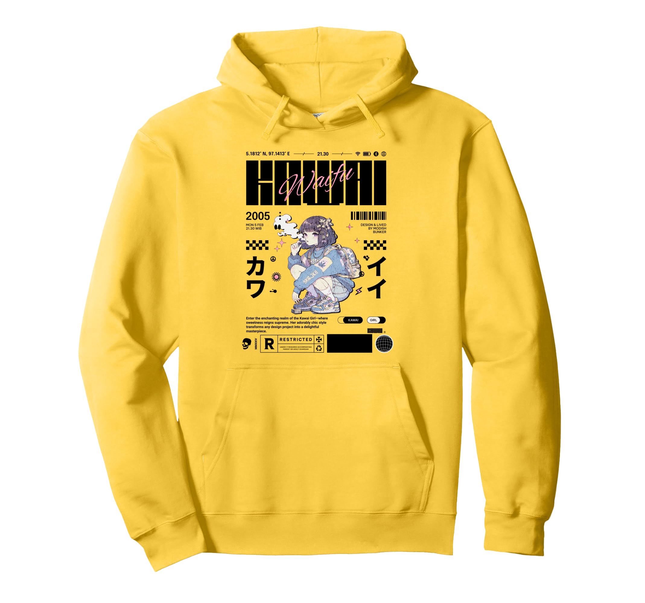 Japanese Aesthetic Vaporwave Urban Hoodie - Streetwear Style for Adults - T-Shirt, Sweatshirt, Hoodie