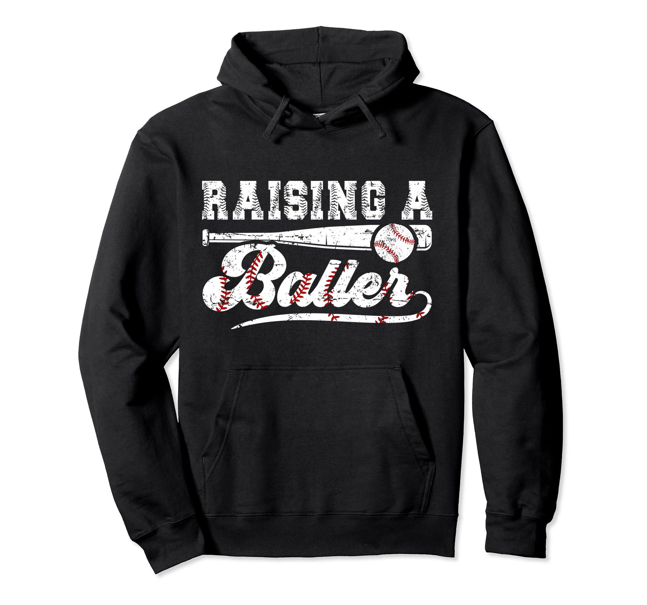 Raising Baller Baseball Dad Baseball Hoodie - Streetwear Style Unisex - T-Shirt, Sweatshirt, Hoodie