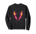 Y2K Glitch Butterfly Colorful Sweatshirt - Minimalist Print Men Women - T-Shirt, Sweatshirt, Hoodie