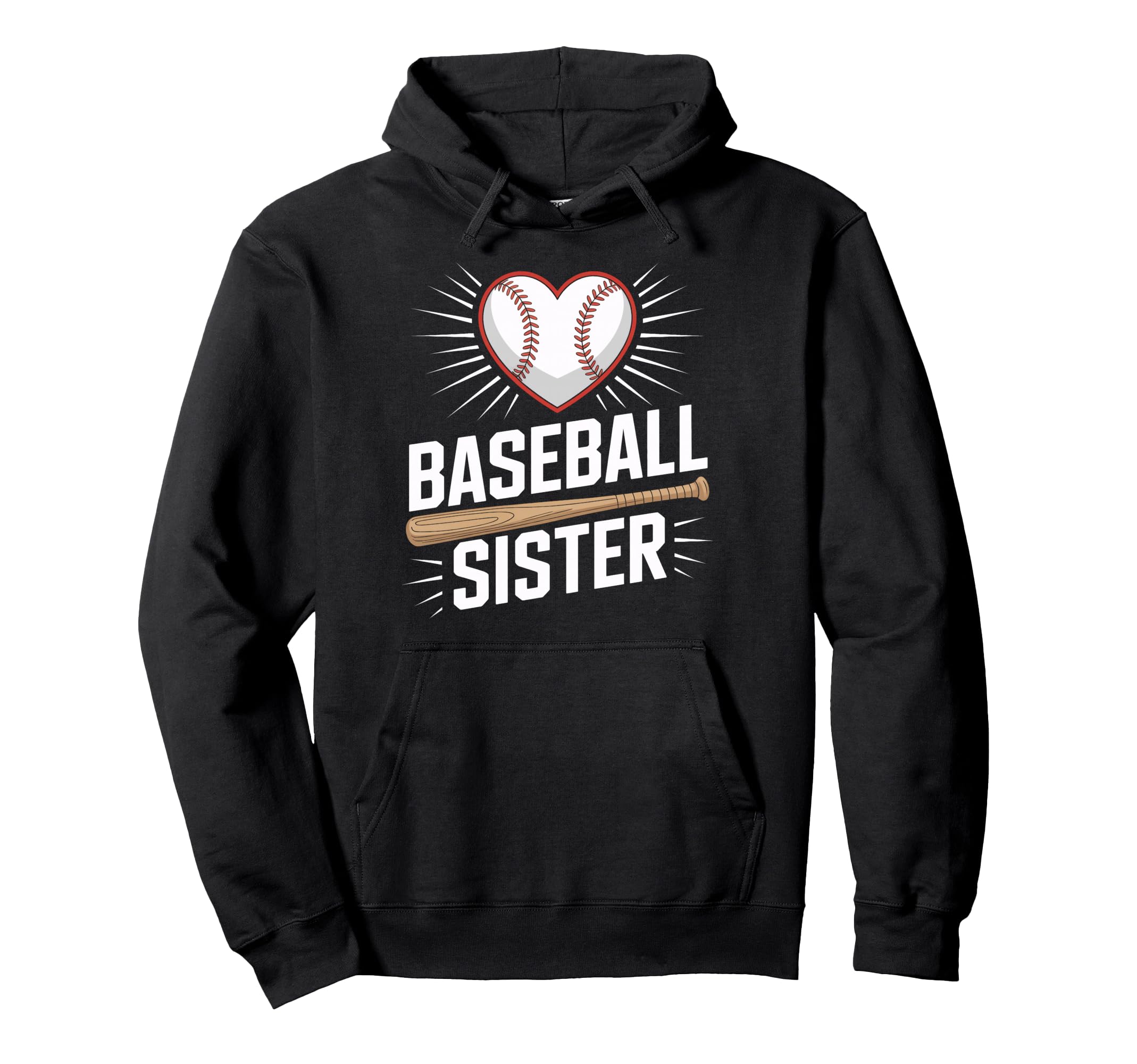 Baseball Sister Love Supporting Players Hoodie - Trendy Graphic Unisex - T-Shirt, Sweatshirt, Hoodie