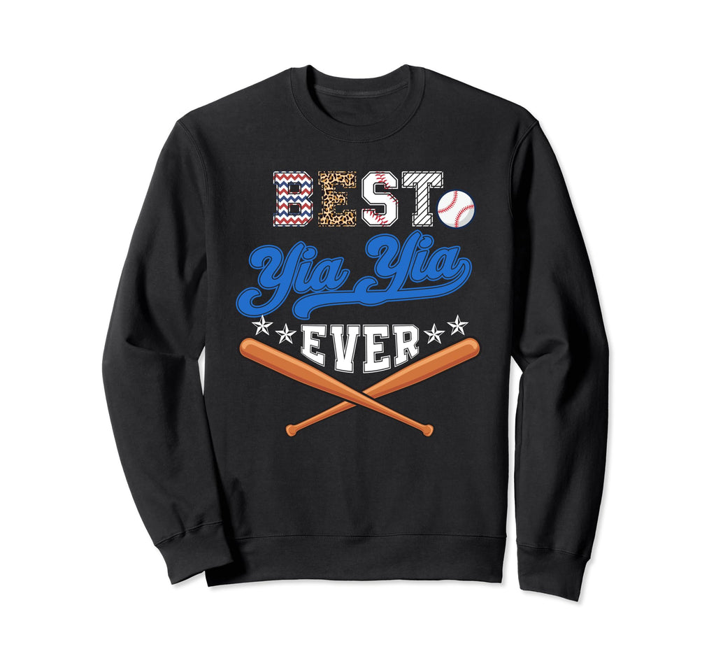 Baseball Yia Yia Mothers Day Sweatshirt - Streetwear Style for Adults - T-Shirt, Sweatshirt, Hoodie