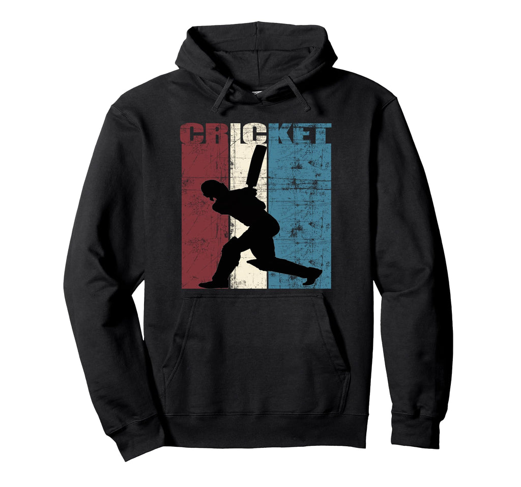 Cricket Player Distressed Hoodie - Casual Everyday Wear Men Women - T-Shirt, Sweatshirt, Hoodie