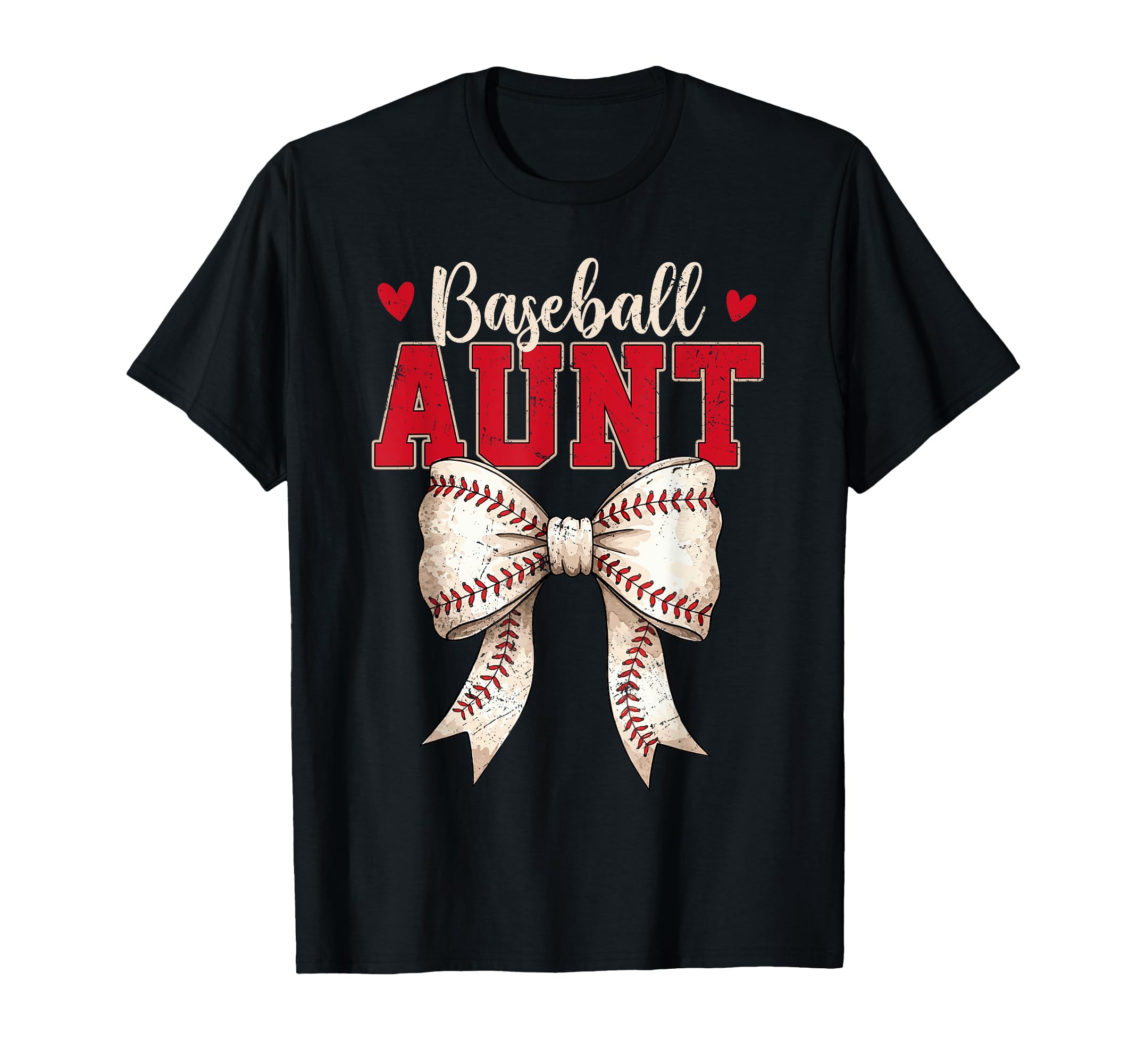 Baseball Aunt Coquette Bow Game Day T-Shirt - Trendy Graphic Unisex - T-Shirt, Sweatshirt, Hoodie