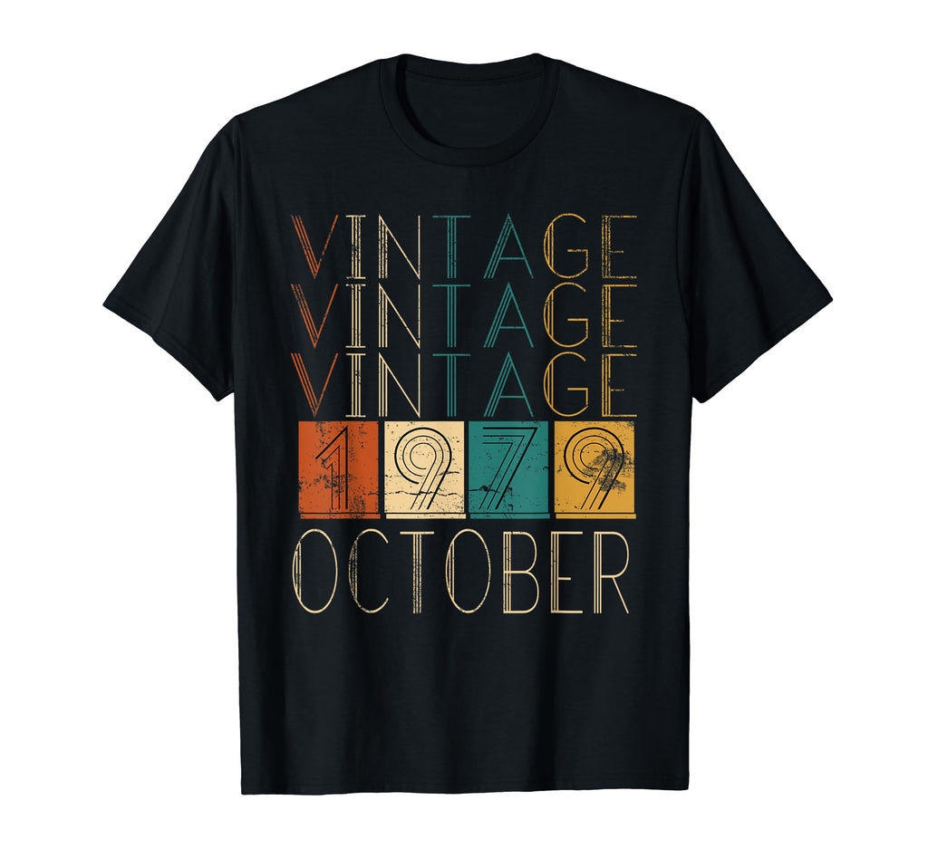 Distressed October 1979 Tshirts T-Shirt - Casual Everyday Wear Men Women - T-Shirt, Sweatshirt, Hoodie
