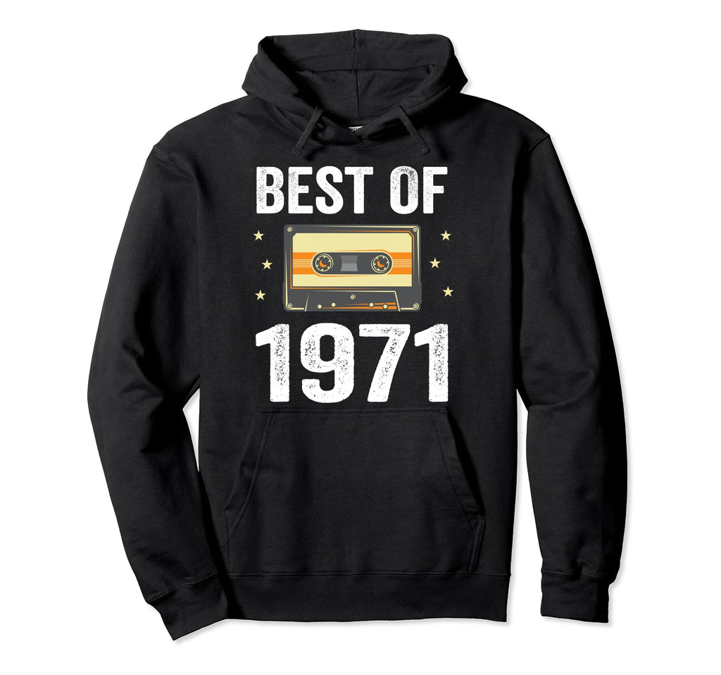 Best 1971 Cassette Tape Hoodie - Minimalist Print Men Women - T-Shirt, Sweatshirt, Hoodie
