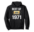 Best 1971 Cassette Tape Hoodie - Minimalist Print Men Women - T-Shirt, Sweatshirt, Hoodie