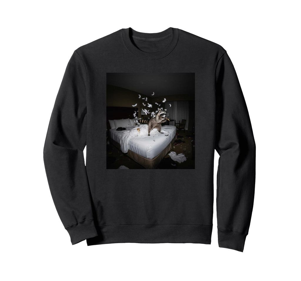 Edgy Night Hotel Funny Rocknroll Sweatshirt - Minimalist Print Men Women - T-Shirt, Sweatshirt, Hoodie