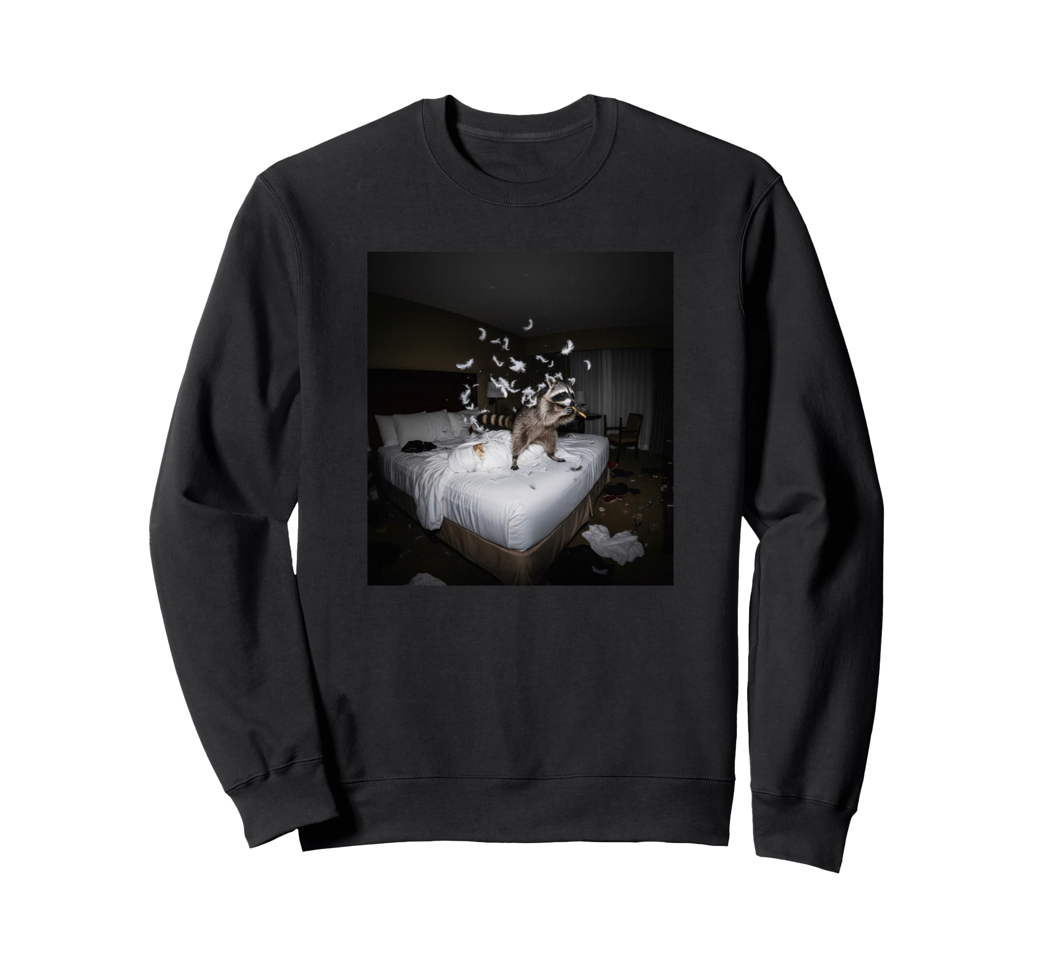Edgy Night Hotel Funny Rocknroll Sweatshirt - Minimalist Print Men Women - T-Shirt, Sweatshirt, Hoodie
