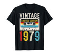 1979 Birthday Cassette Tape 1979 T-Shirt - Unique Graphic Men Women - T-Shirt, Sweatshirt, Hoodie