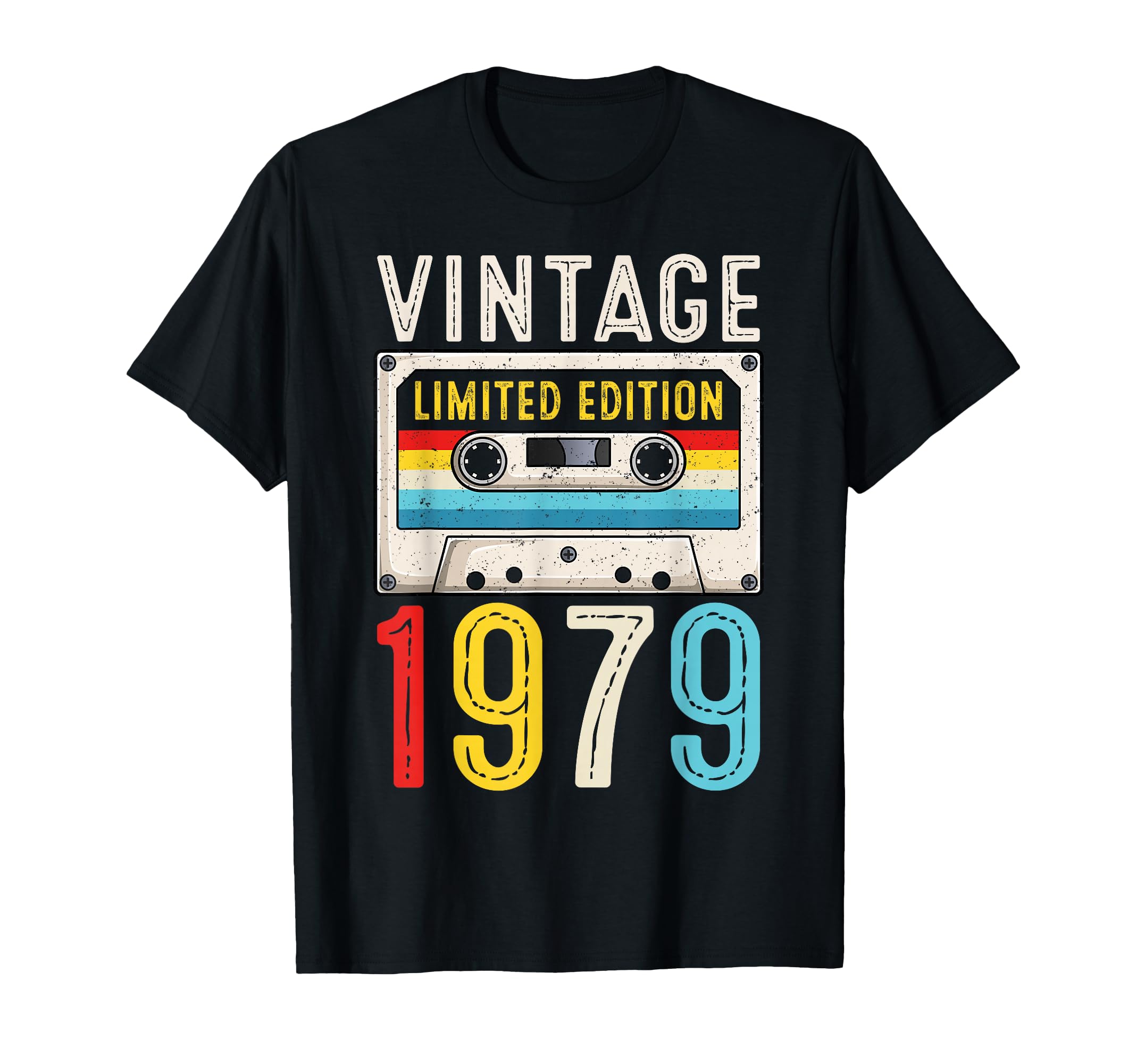 1979 Birthday Cassette Tape 1979 T-Shirt - Unique Graphic Men Women - T-Shirt, Sweatshirt, Hoodie