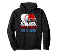 Baseball Catcher Mom Proud Baseball Hoodie - Custom Art Print for Adults - T-Shirt, Sweatshirt, Hoodie