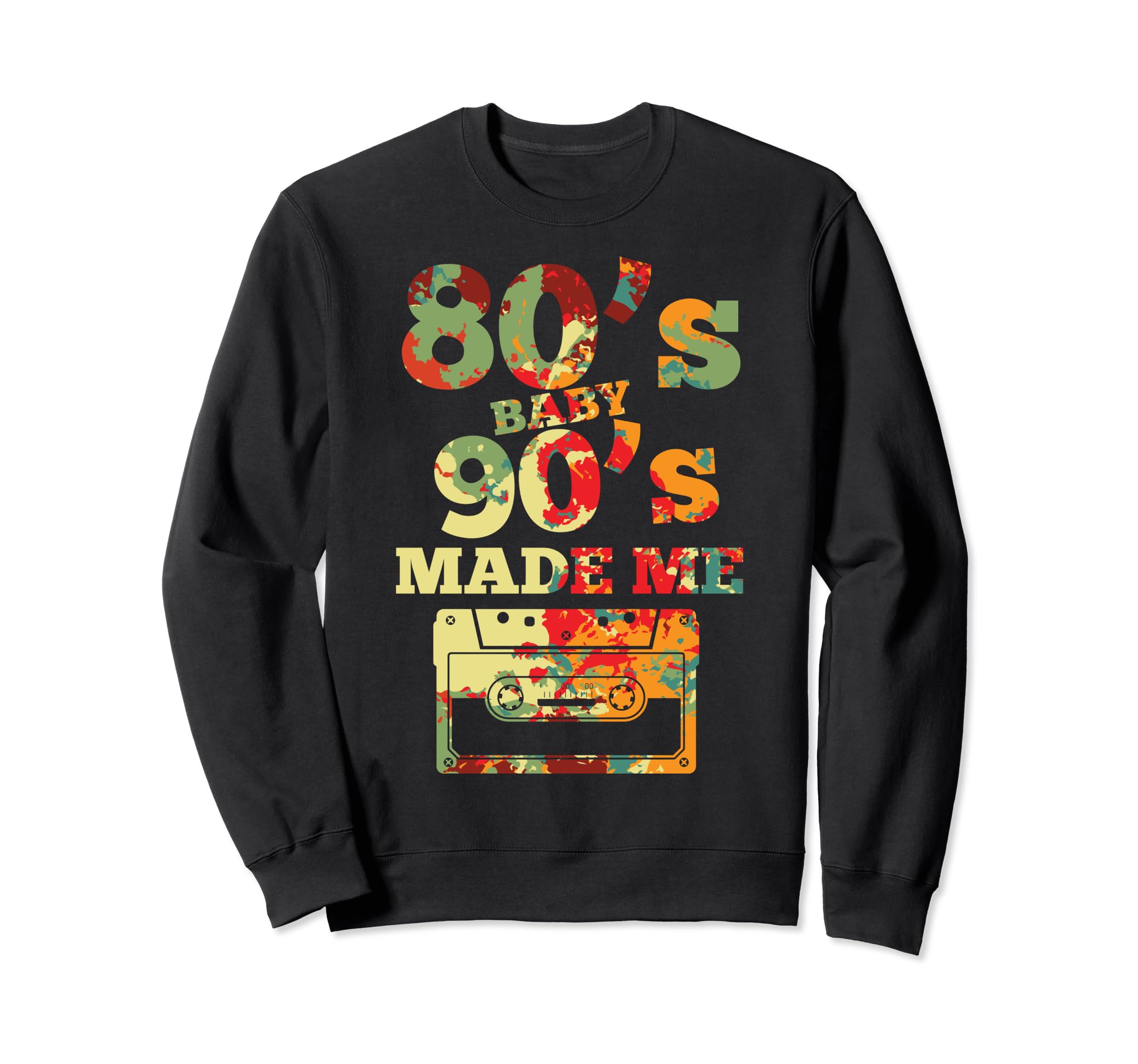 Oldschool Cassette Tape 80S 90S Sweatshirt - Fun Novelty Design for Adults - T-Shirt, Sweatshirt, Hoodie