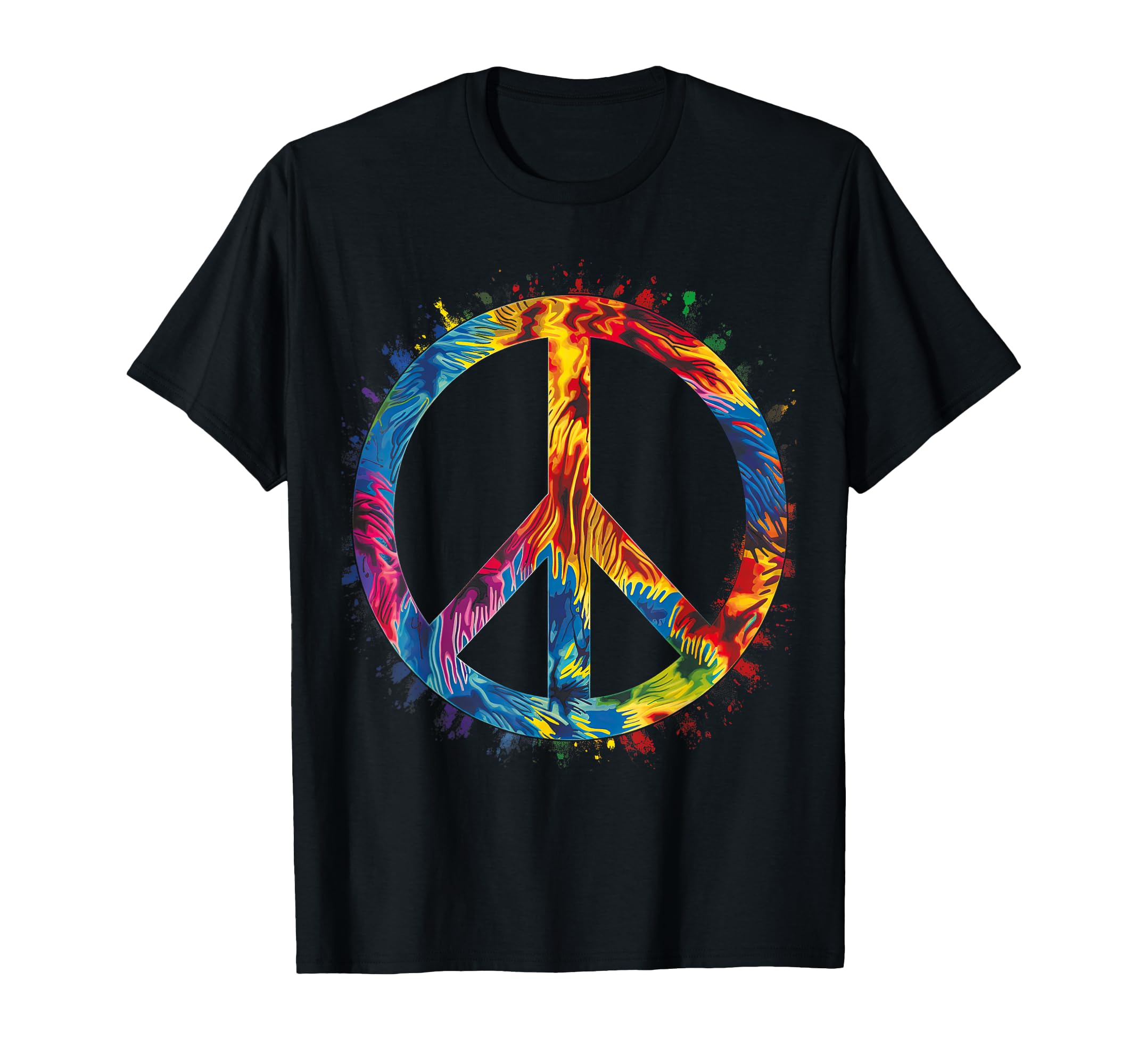 Peace Peace Sign 70S Groovy Love Flower T-Shirt - Trendy Graphic Unisex - T-Shirt, Sweatshirt, Hoodie