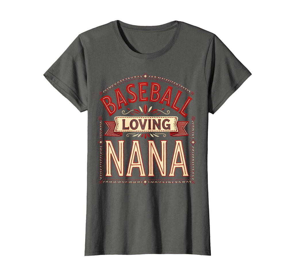 Baseball Loving Nana Grandma T-Shirt - Unique Graphic Unisex - T-Shirt, Sweatshirt, Hoodie