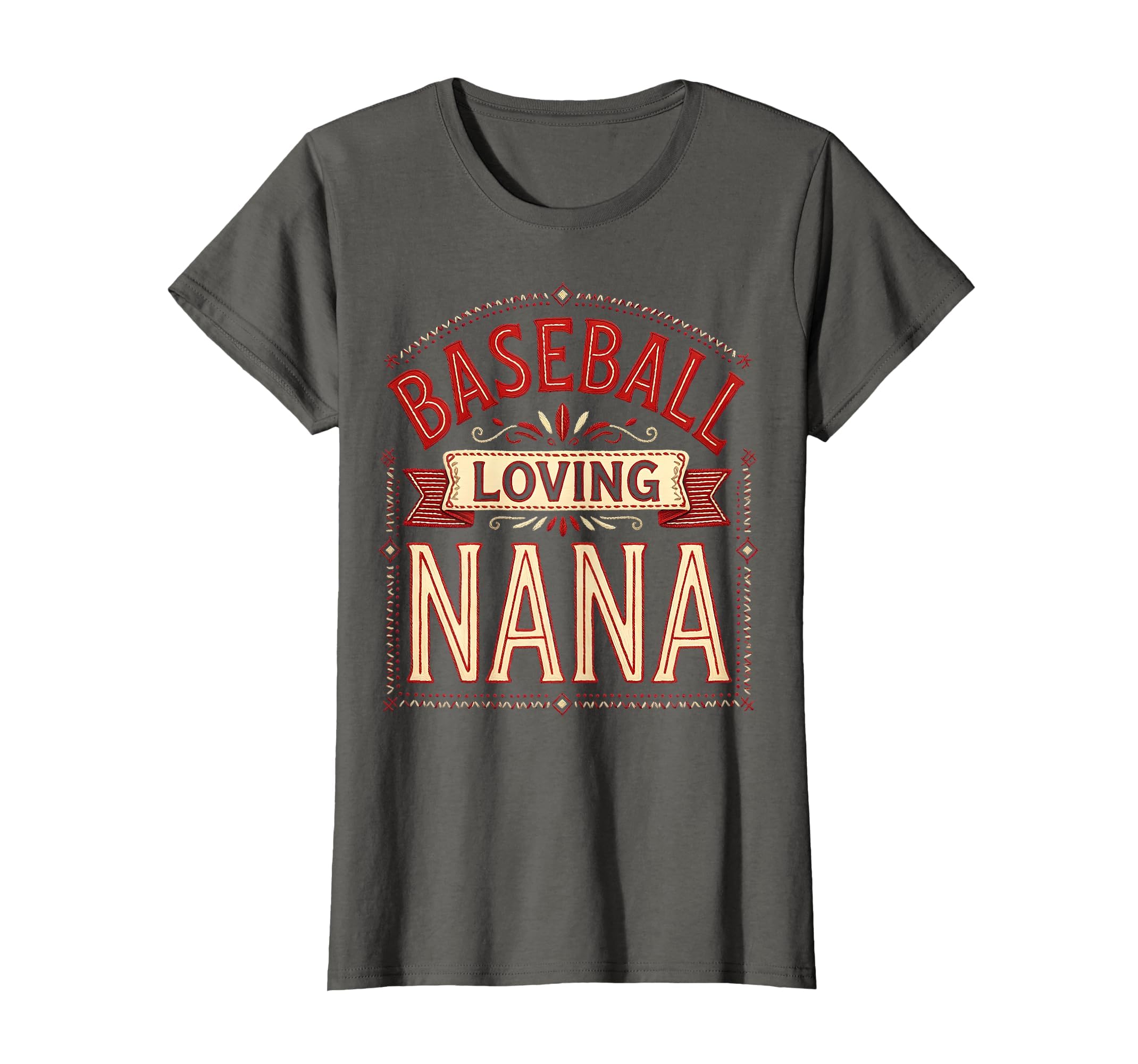 Baseball Loving Nana Grandma T-Shirt - Unique Graphic Unisex - T-Shirt, Sweatshirt, Hoodie