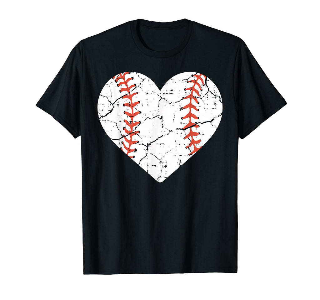 Baseball Heart Sports Player Coach Fan T-Shirt - Novelty Apparel Unisex - T-Shirt, Sweatshirt, Hoodie