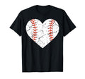 Baseball Heart Sports Player Coach Fan T-Shirt - Novelty Apparel Unisex - T-Shirt, Sweatshirt, Hoodie