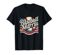 Baseball Mama American Flag Mothers Day T-Shirt - Unique Graphic Men Women - T-Shirt, Sweatshirt, Hoodie