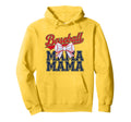 Baseball Mama Coquette Bow Baseball Hoodie - Minimalist Print for Adults - T-Shirt, Sweatshirt, Hoodie