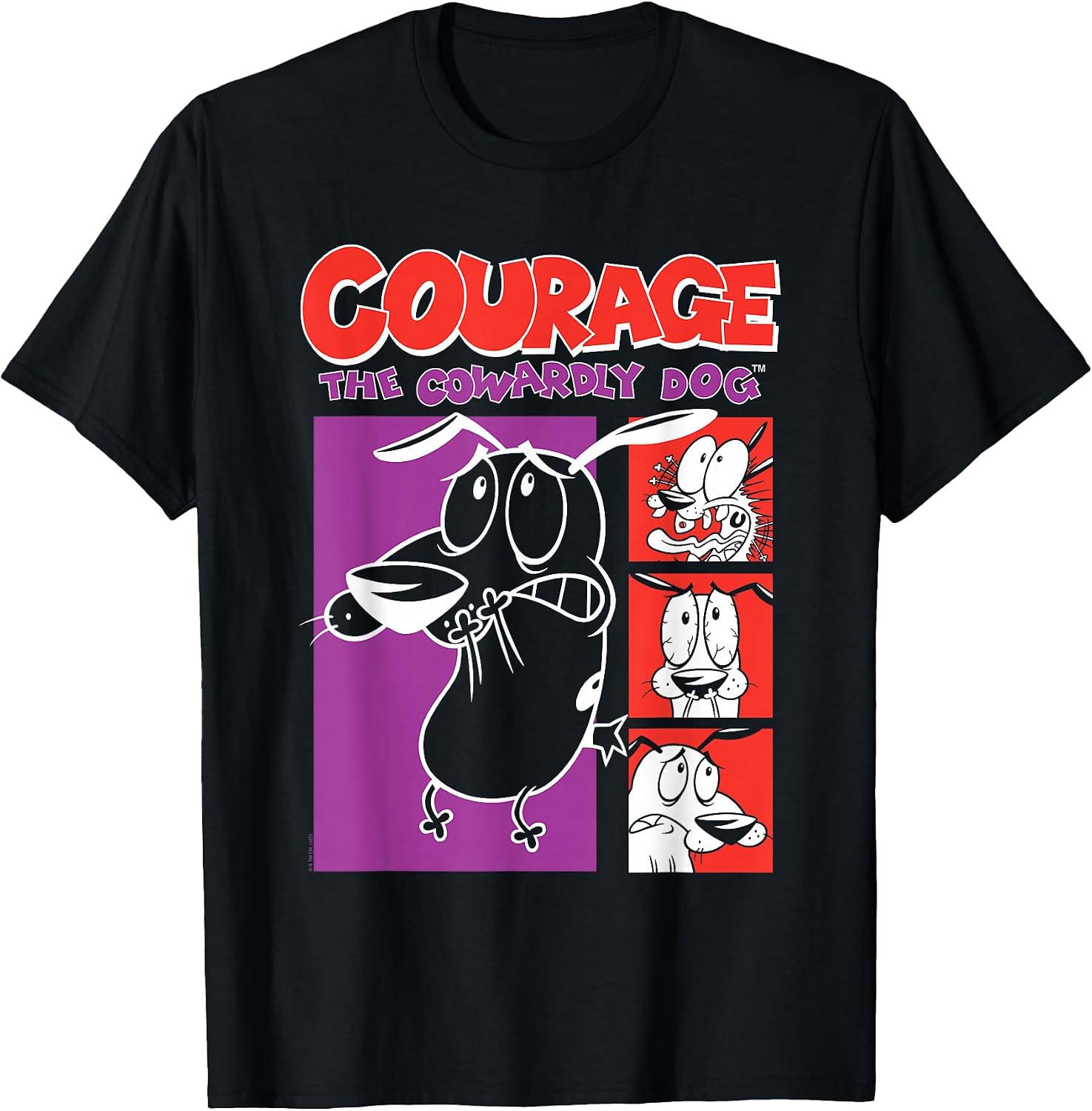 Courage the Cowardly Dog - Adult & Kids T-Shirts, Sweatshirts & Hoodies apparel design preview 1