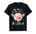 My Heart Is That Field Baseball T-Shirt - Minimalist Print for Adults - T-Shirt, Sweatshirt, Hoodie