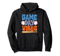 Groovy Baseball Game Day Vibes Hoodie - Casual Everyday Wear Men Women - T-Shirt, Sweatshirt, Hoodie