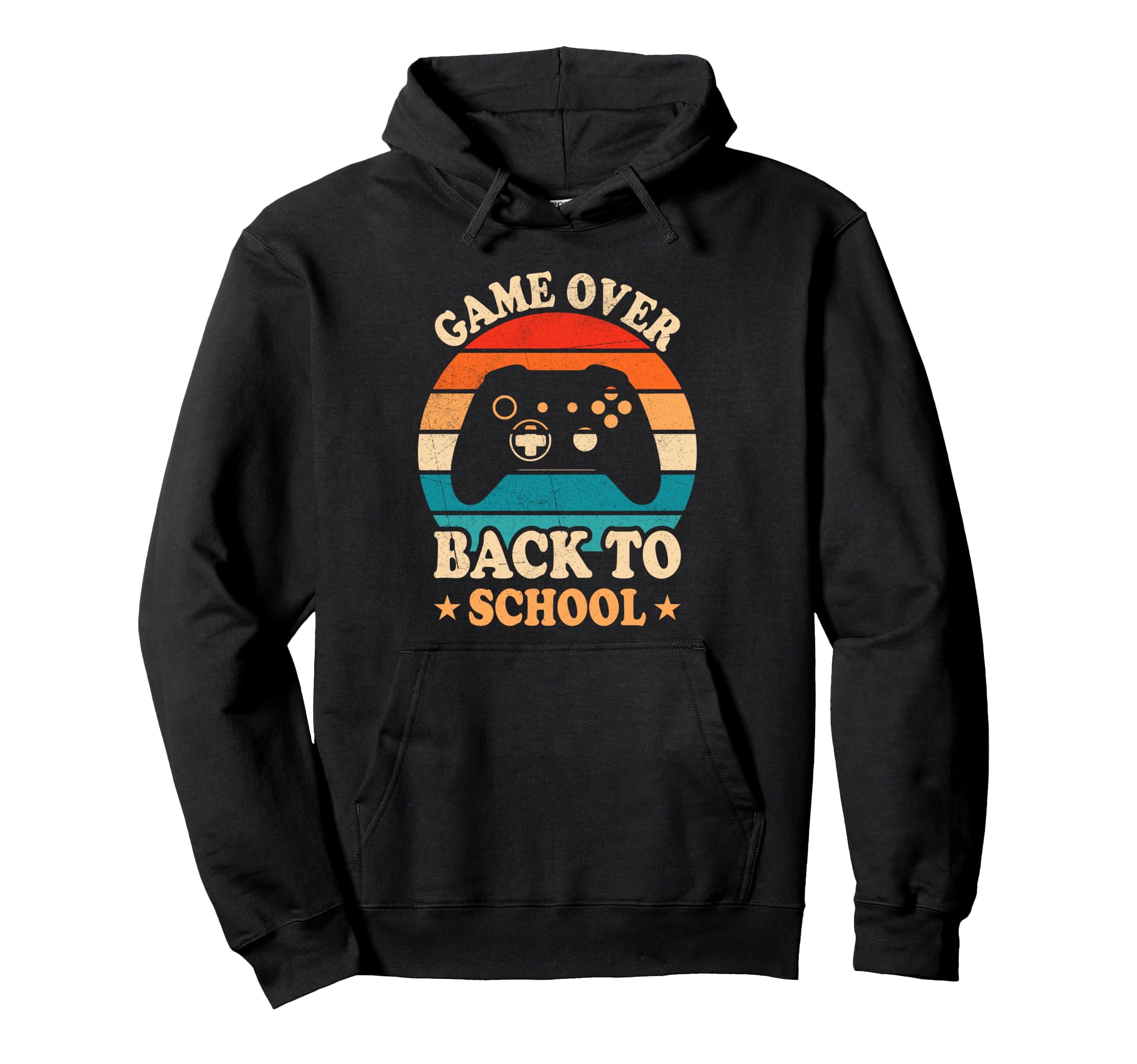 Game Over Back To School Video Game Hoodie - Novelty Apparel for Adults - T-Shirt, Sweatshirt, Hoodie