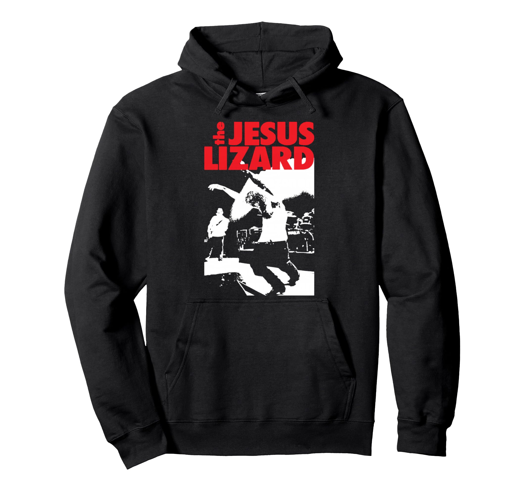 Jesus Lizard Stripes Musician Hoodie - Fun Novelty Design Men Women - T-Shirt, Sweatshirt, Hoodie