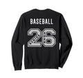 Baseball Senior 2026 Back Baseball Sweatshirt - Streetwear Style Men Women - T-Shirt, Sweatshirt, Hoodie