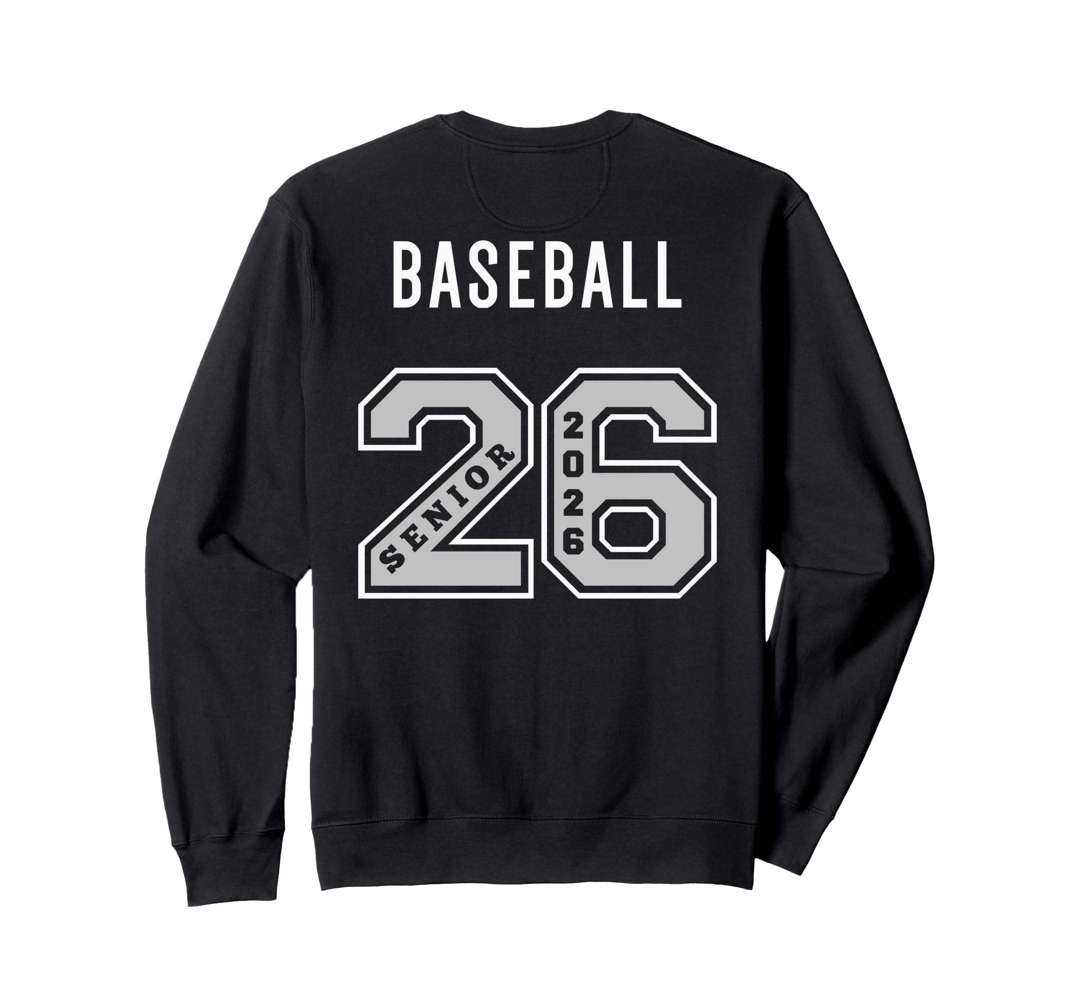 Baseball Senior 2026 Back Baseball Sweatshirt - Streetwear Style Men Women - T-Shirt, Sweatshirt, Hoodie
