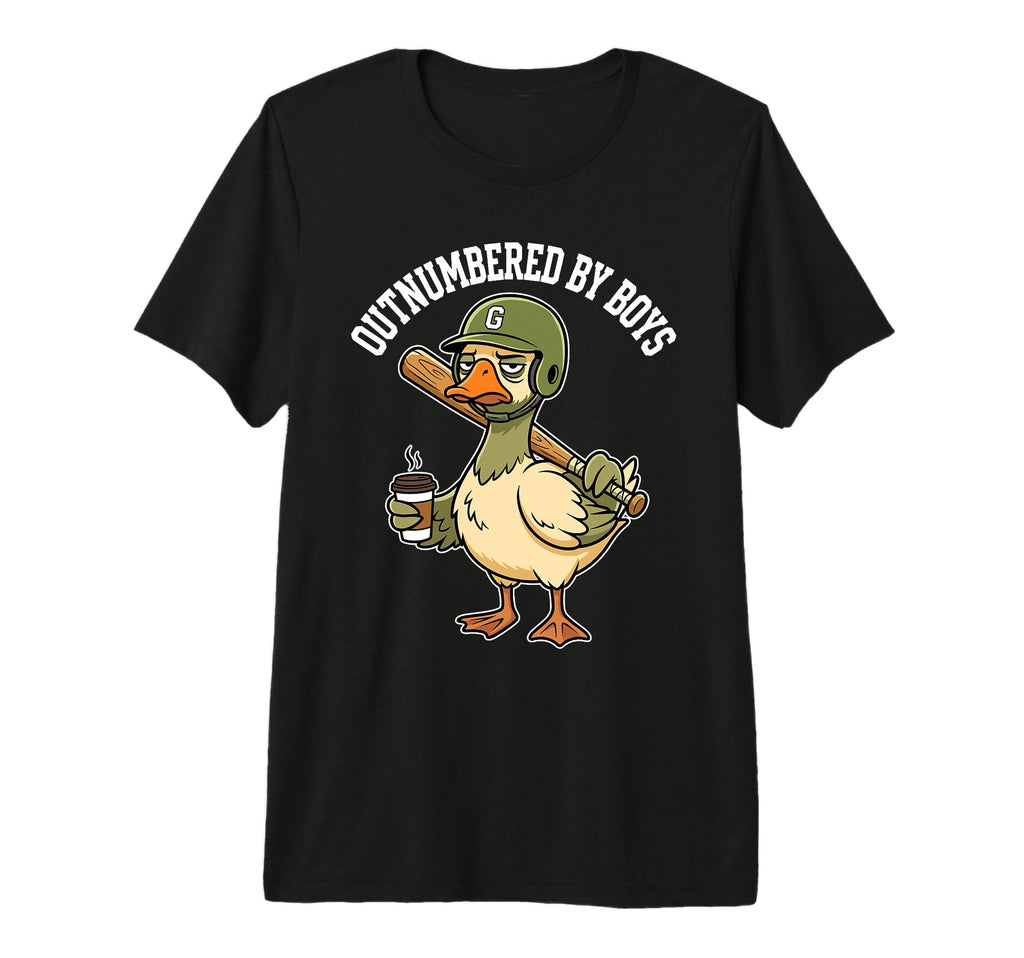 Outnumbered Funny Mom Baseball T-Shirt - Fun Novelty Design Men Women - T-Shirt, Sweatshirt, Hoodie