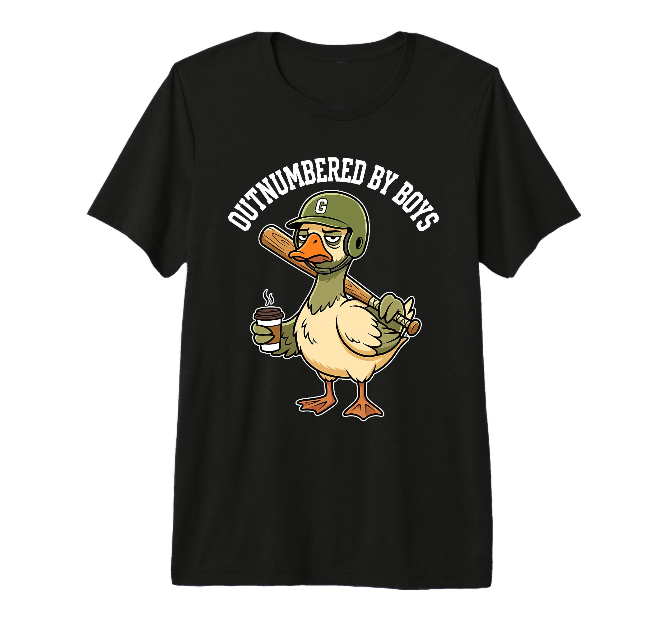 Outnumbered Funny Mom Baseball T-Shirt - Fun Novelty Design Men Women - T-Shirt, Sweatshirt, Hoodie
