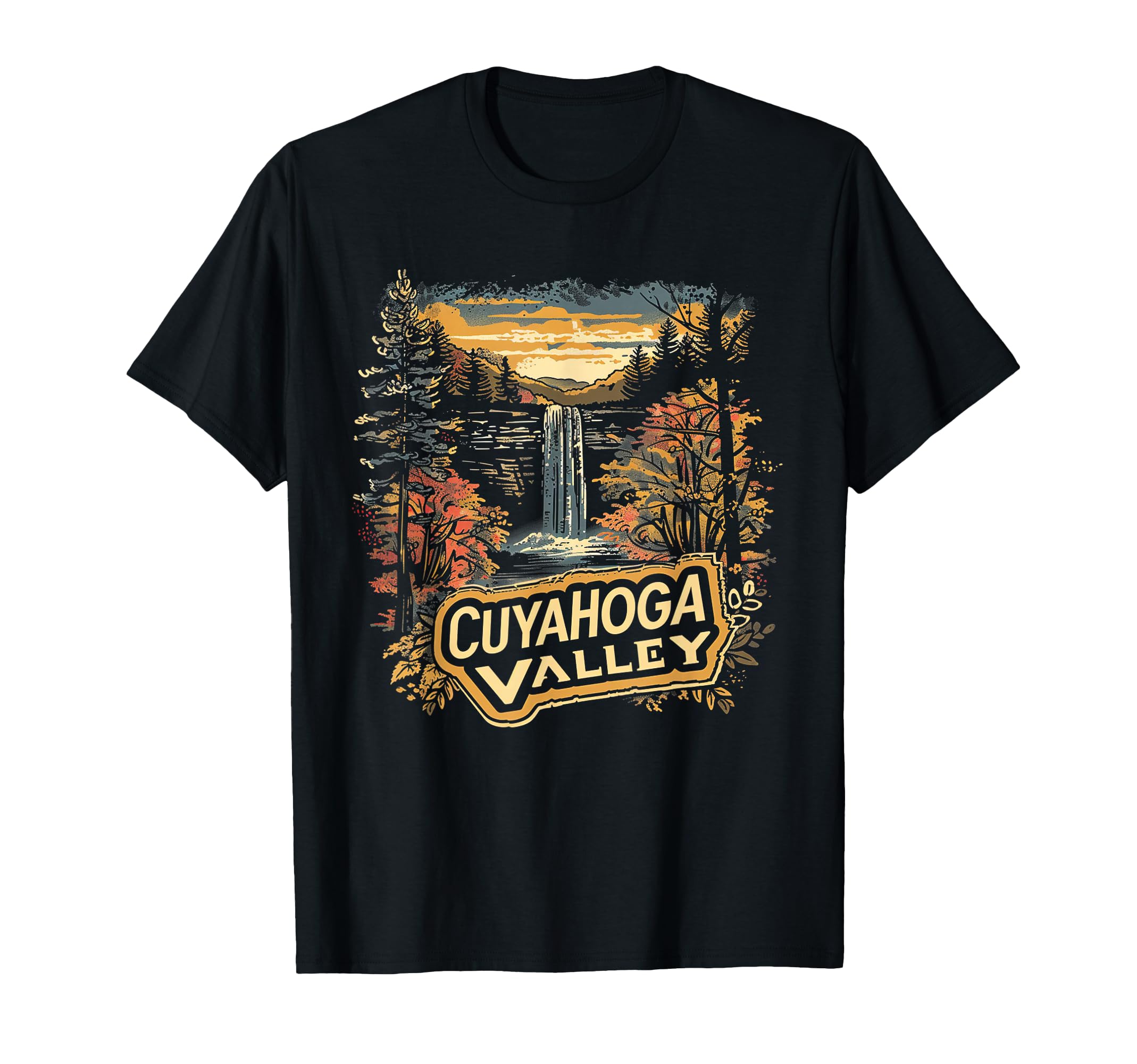 Cuyahoga Valley Us National Park T-Shirt - Fun Novelty Design for Adults - T-Shirt, Sweatshirt, Hoodie