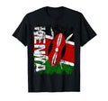 Kenya Flag Distressed Kenya T-Shirt - Graphic Print for Adults - T-Shirt, Sweatshirt, Hoodie