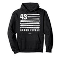 Aaron Civale Flag Cleveland Patriotic Hoodie - Fun Novelty Design Unisex - T-Shirt, Sweatshirt, Hoodie
