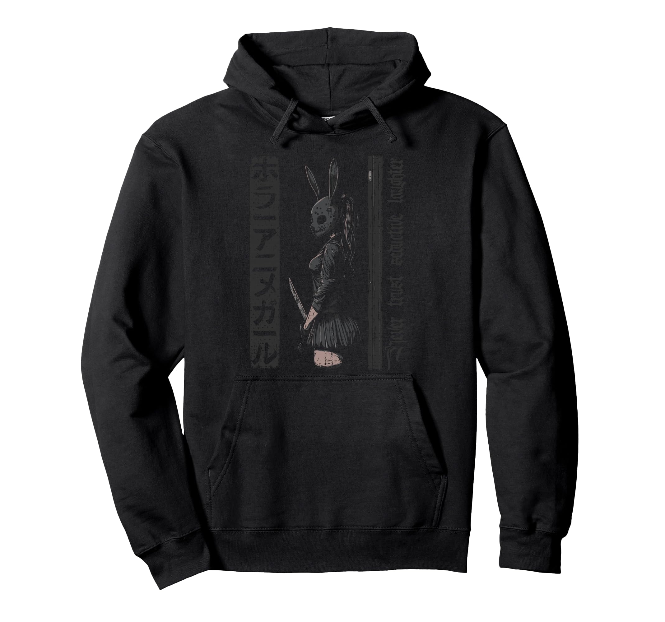Anime Horror Bunny Aesthetic Soft Grunge Hoodie - Aesthetic Graphic Unisex - T-Shirt, Sweatshirt, Hoodie
