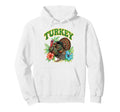 Turkey Groovy Floral Turkey Hoodie - Casual Everyday Wear Unisex - T-Shirt, Sweatshirt, Hoodie